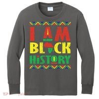 I Am Black History African American Pride Kids Long Sleeve Shirt thumb 0