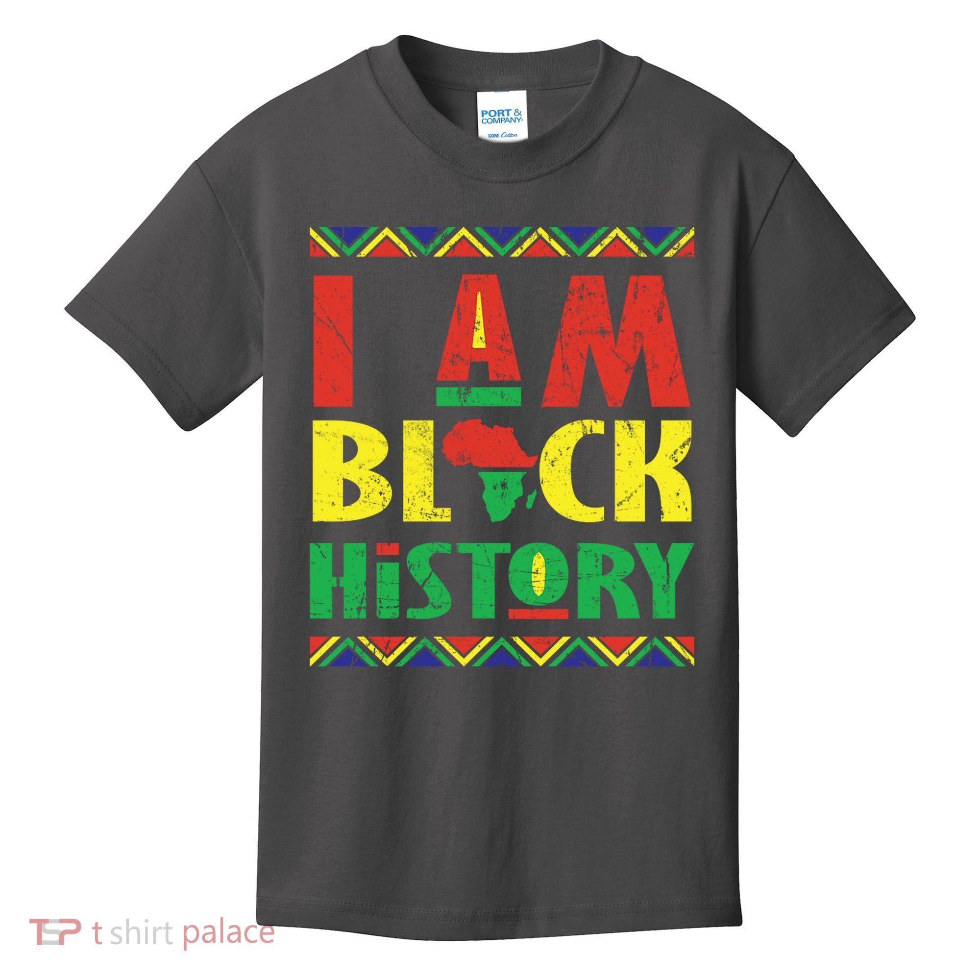 I Am Black History African American Pride Kids T-Shirt