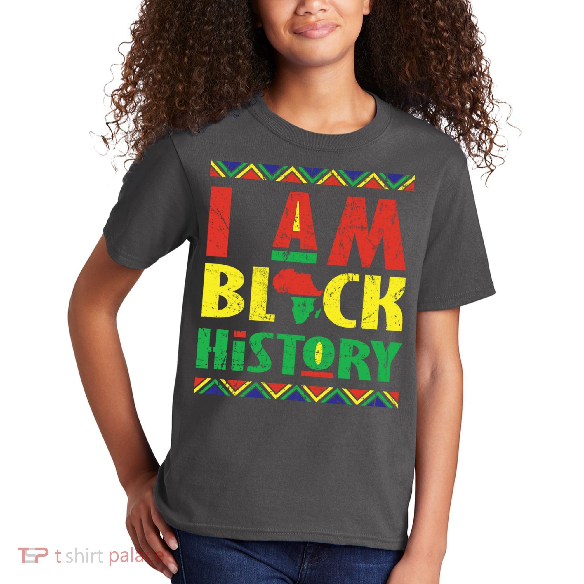 I Am Black History African American Pride Kids T-Shirt