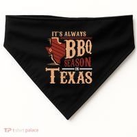 ItS Always Bbq Season In Texas Barbecue USA-Made Doggie Bandana thumb 0