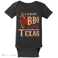 ItS Always Bbq Season In Texas Barbecue Baby Bodysuit thumb 0