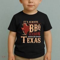 ItS Always Bbq Season In Texas Barbecue Toddler T-Shirt thumb 2
