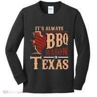 ItS Always Bbq Season In Texas Barbecue Kids Long Sleeve Shirt thumb 0