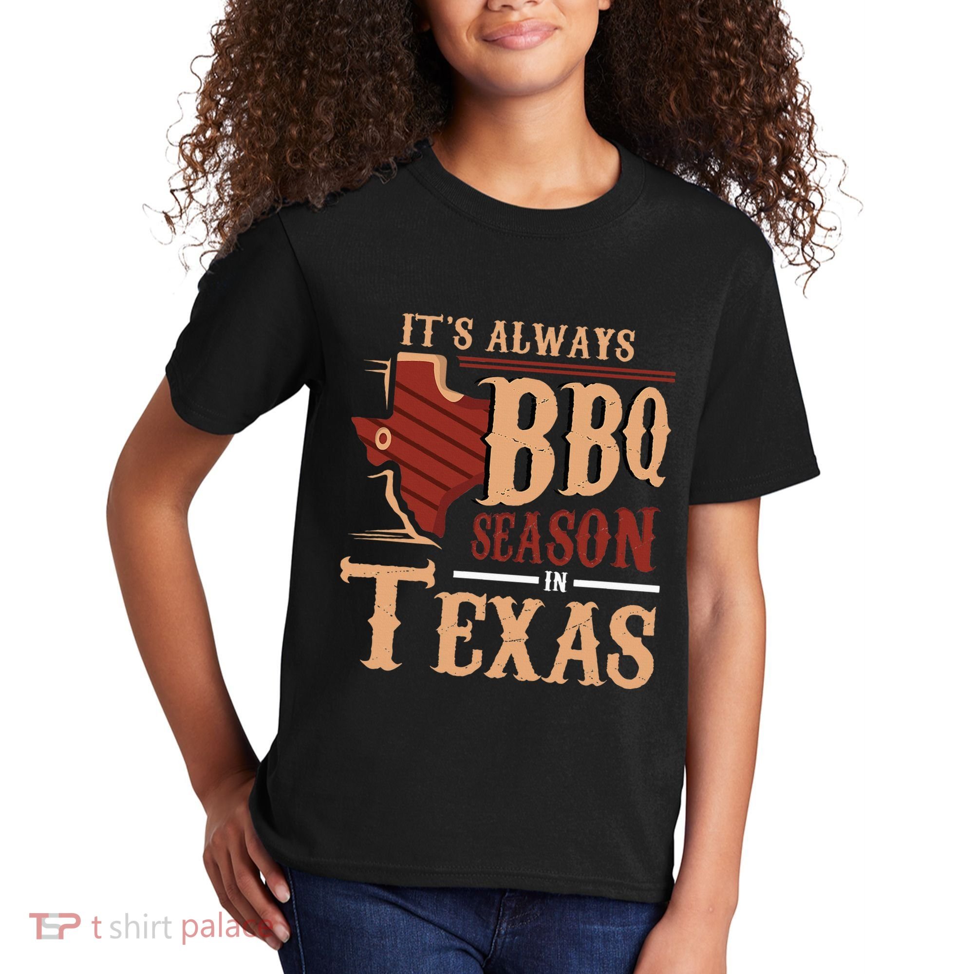 ItS Always Bbq Season In Texas Barbecue Kids T-Shirt