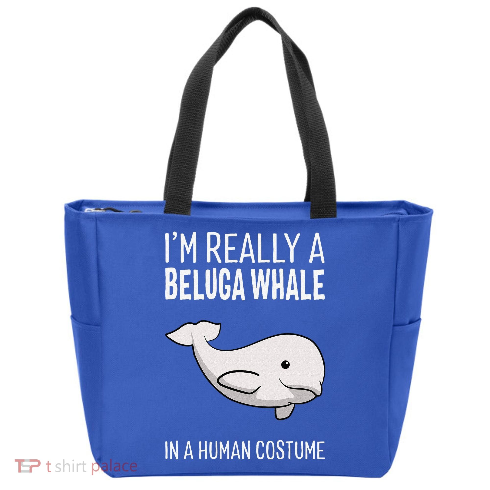 Im A Beluga Whale In A Human Costume Halloween Gift Cute Tote Bag