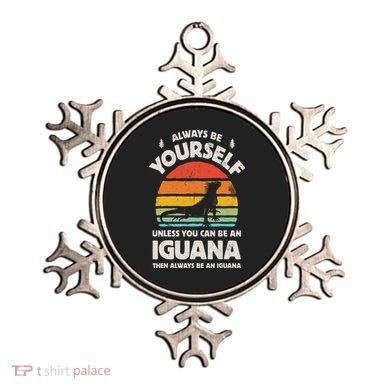 Iguana Always Be Yourself Lizard Retro Vintage Reptile Ornament