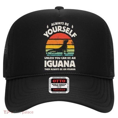 Iguana Always Be Yourself Lizard Retro Vintage Reptile Hat