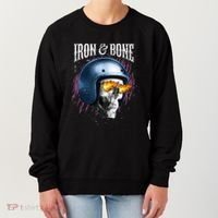 Iron And Bone Skull Biker Flame Women's Sweatshirt thumb 0