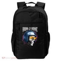 Iron And Bone Skull Biker Flame Backpack thumb 0