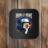Iron And Bone Skull Biker Flame Coaster thumb 0
