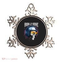 Iron And Bone Skull Biker Flame Ornament thumb 0