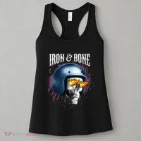 Iron And Bone Skull Biker Flame Women's Tank Top thumb 3