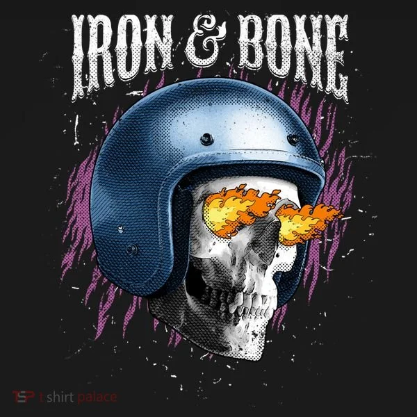 Iron And Bone Skull Biker Flame Women's Tank Top