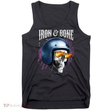Iron And Bone Skull Biker Flame Tank Top