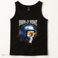 Iron And Bone Skull Biker Flame Tank Top thumb 2