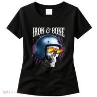 Iron And Bone Skull Biker Flame Women's T-Shirt thumb 0