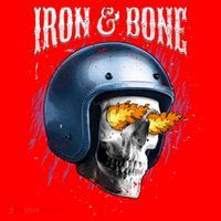 Iron And Bone Skull Biker Flame Santa Hat thumb 1