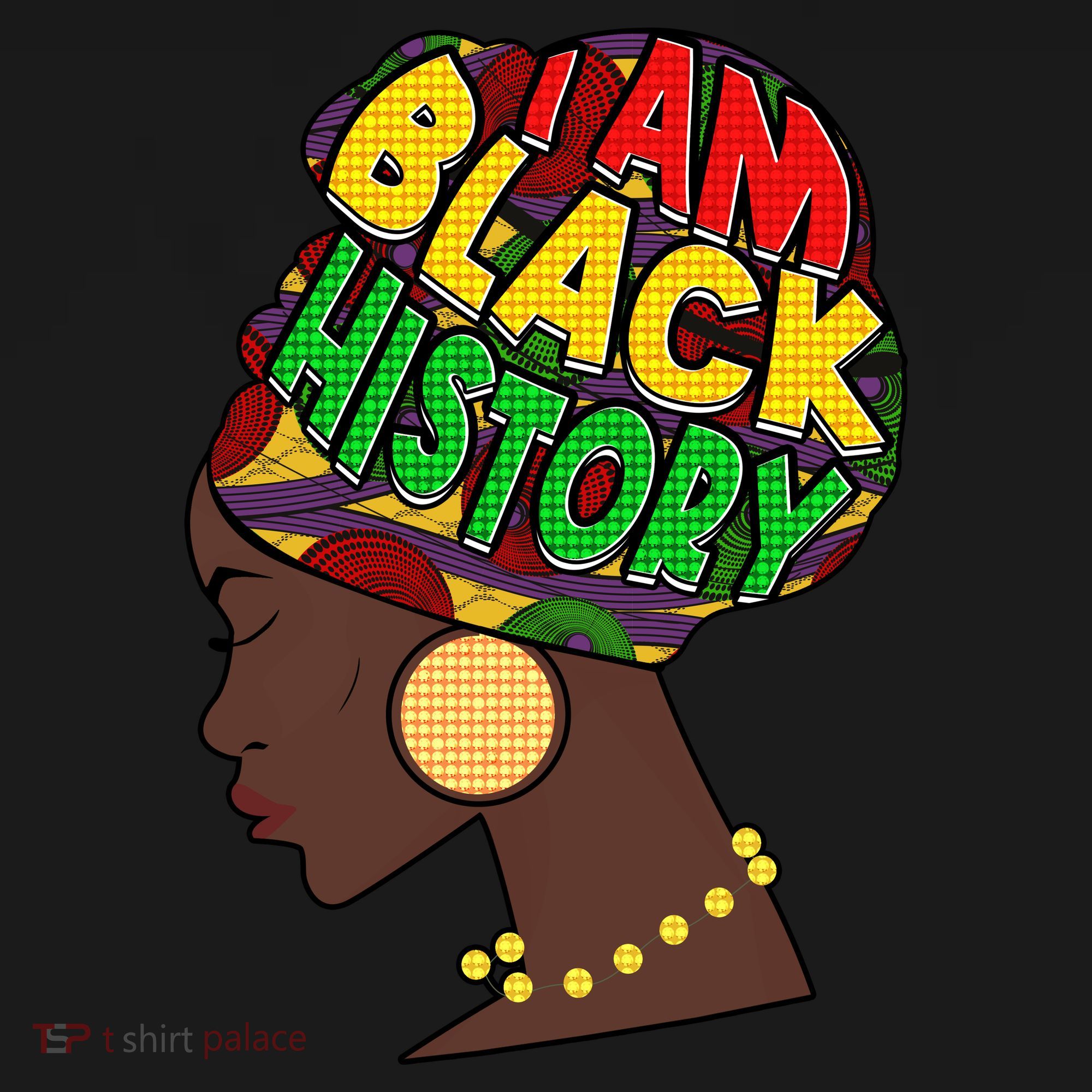 I Am Black History Beautiful Black Woman In Turban Women's Hoodie