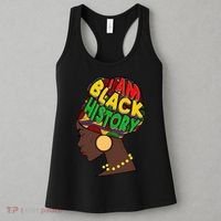 I Am Black History Beautiful Black Woman In Turban Women's Tank Top thumb 3