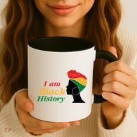 I Am Black History Strong Female Pride Coffee Mug thumb 3