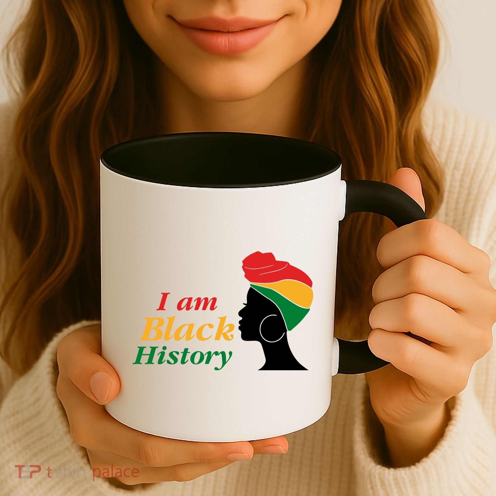 I Am Black History Strong Female Pride Coffee Mug