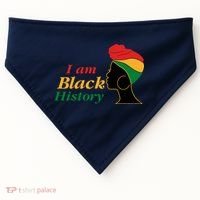 I Am Black History Strong Female Pride USA-Made Doggie Bandana thumb 0