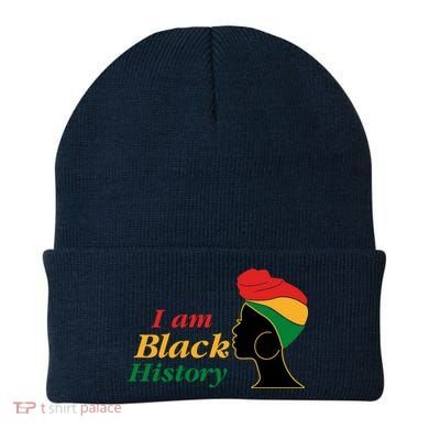 I Am Black History Strong Female Pride Beanie