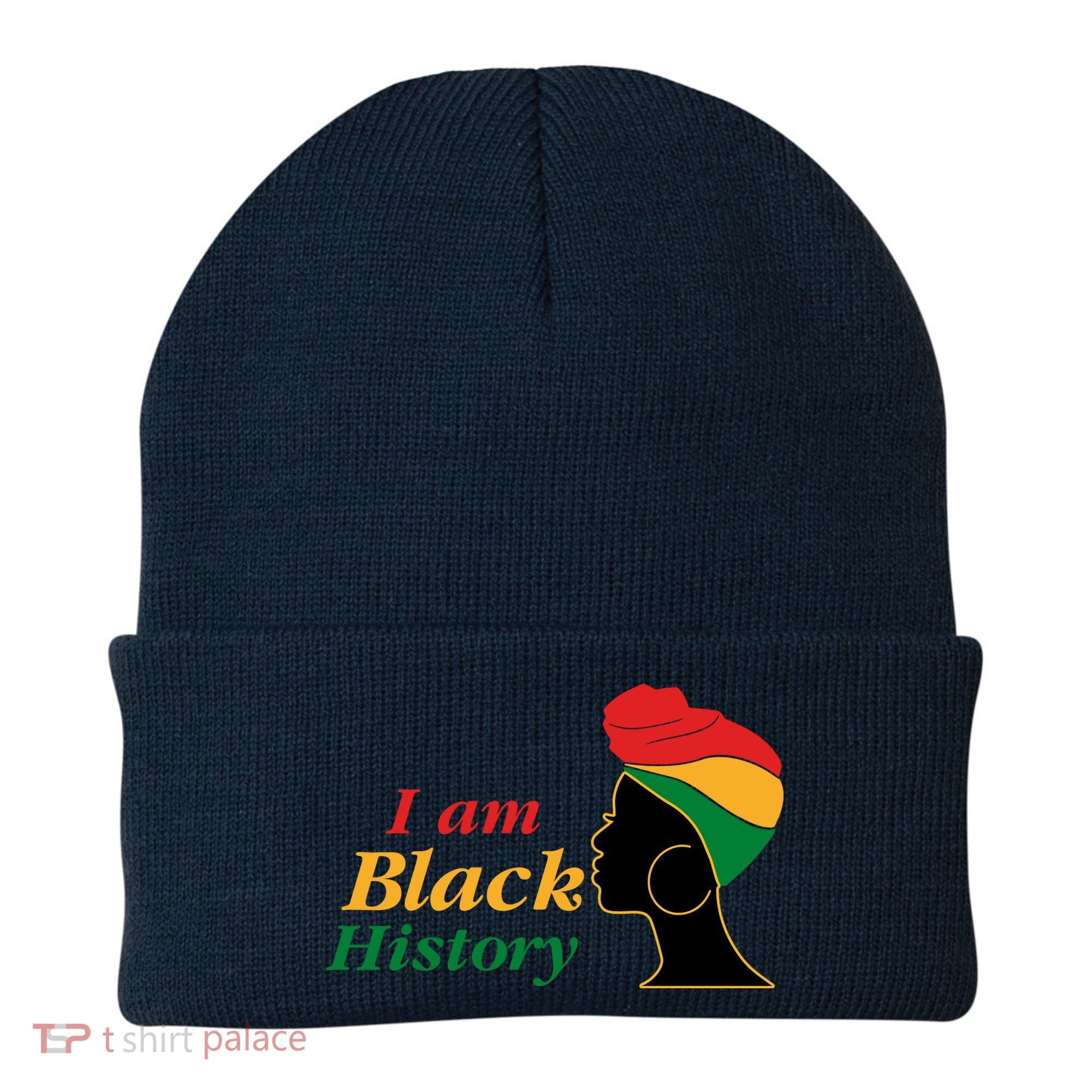 I Am Black History Strong Female Pride Beanie
