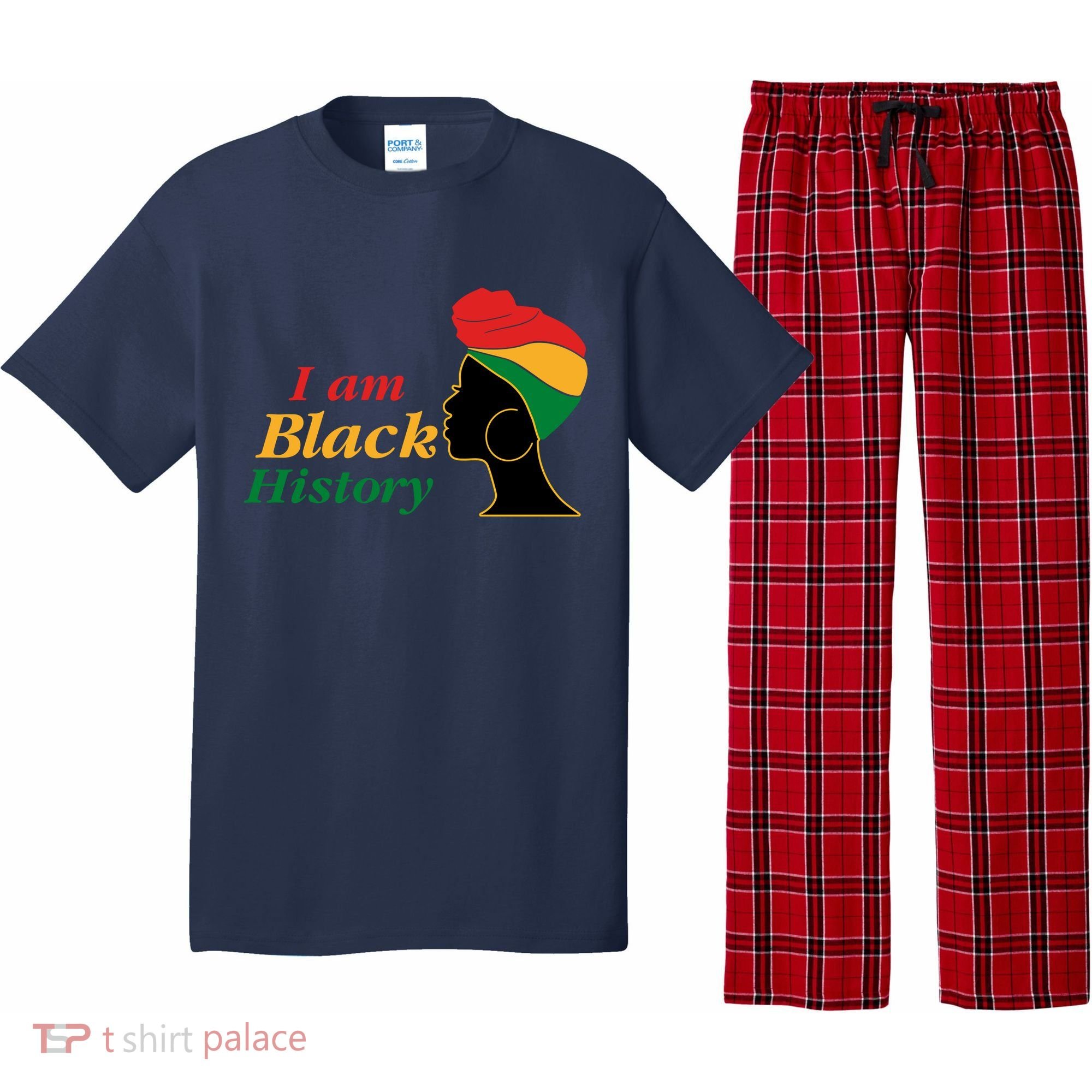 I Am Black History Strong Female Pride Pajama Set
