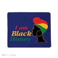 I Am Black History Strong Female Pride Mousepad thumb 0