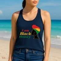 I Am Black History Strong Female Pride Women's Tank Top thumb 2