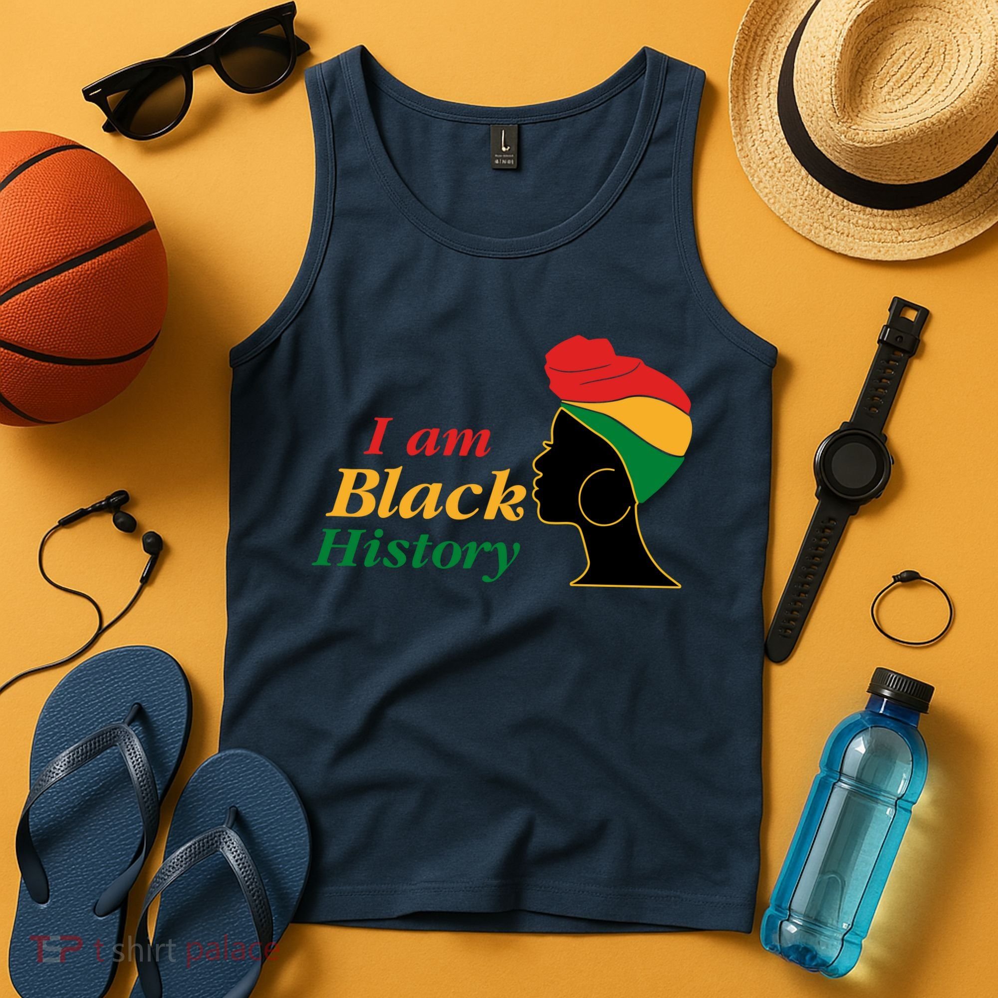I Am Black History Strong Female Pride Tank Top