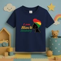 I Am Black History Strong Female Pride Toddler T-Shirt thumb 3