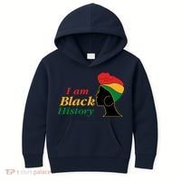 I Am Black History Strong Female Pride Kids Hoodie thumb 0