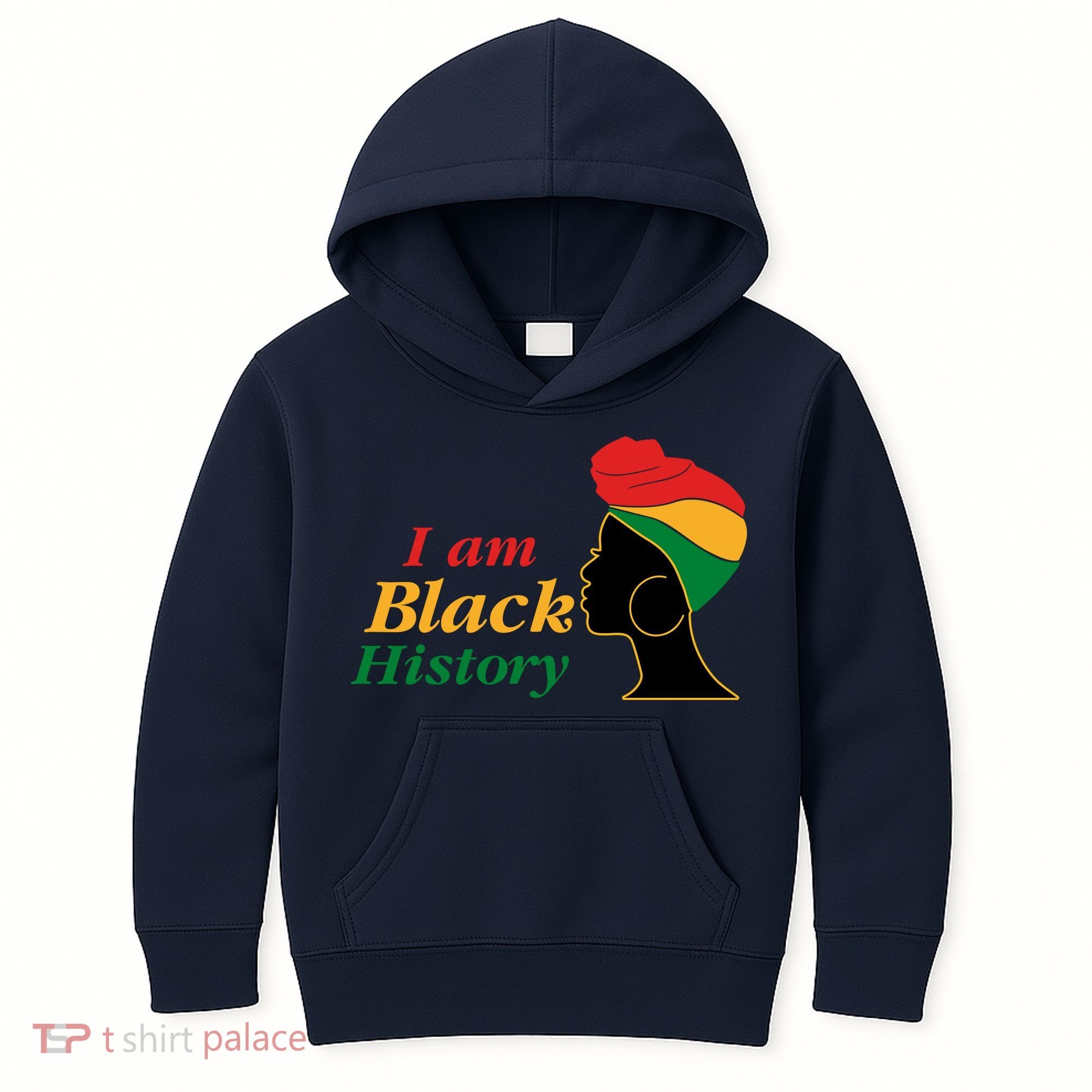 I Am Black History Strong Female Pride Kids Hoodie