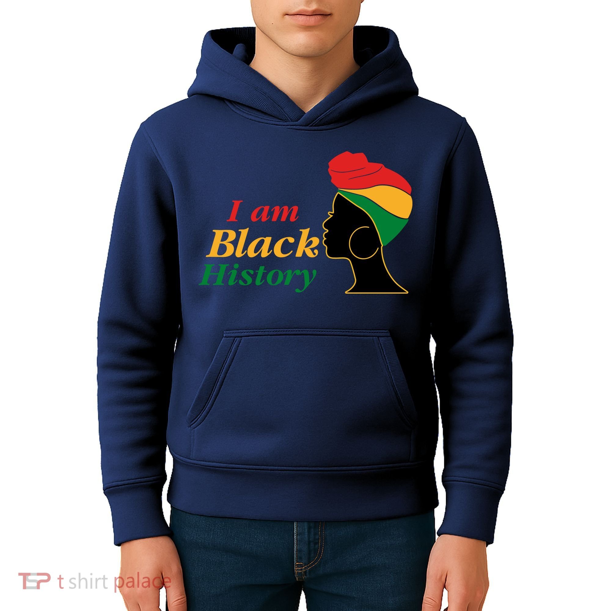 I Am Black History Strong Female Pride Kids Hoodie