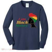 I Am Black History Strong Female Pride Kids Long Sleeve Shirt thumb 0