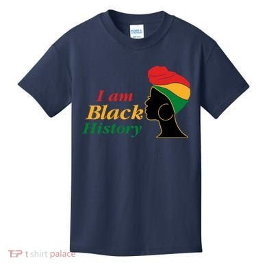 I Am Black History Strong Female Pride Kids T-Shirt