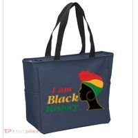 I Am Black History Strong Female Pride Tote Bag thumb 2