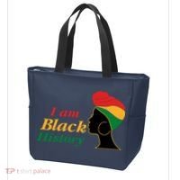 I Am Black History Strong Female Pride Tote Bag thumb 3