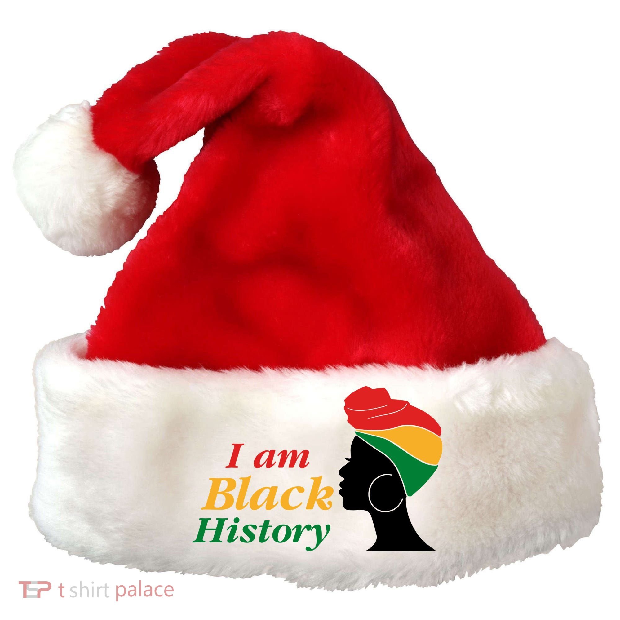 I Am Black History Strong Female Pride Santa Hat
