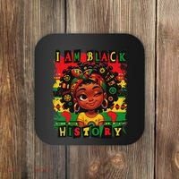 I Am Black History Month African American For Coaster thumb 0