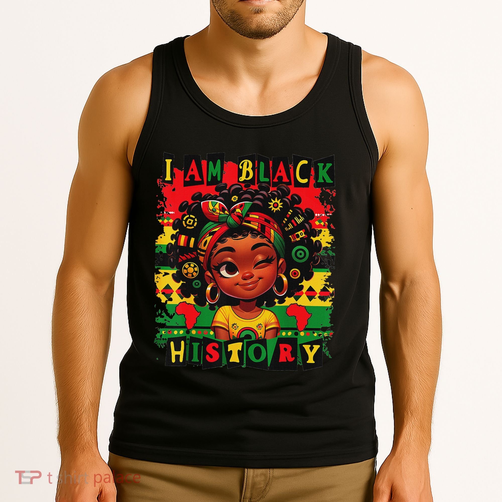 I Am Black History Month African American For Tank Top