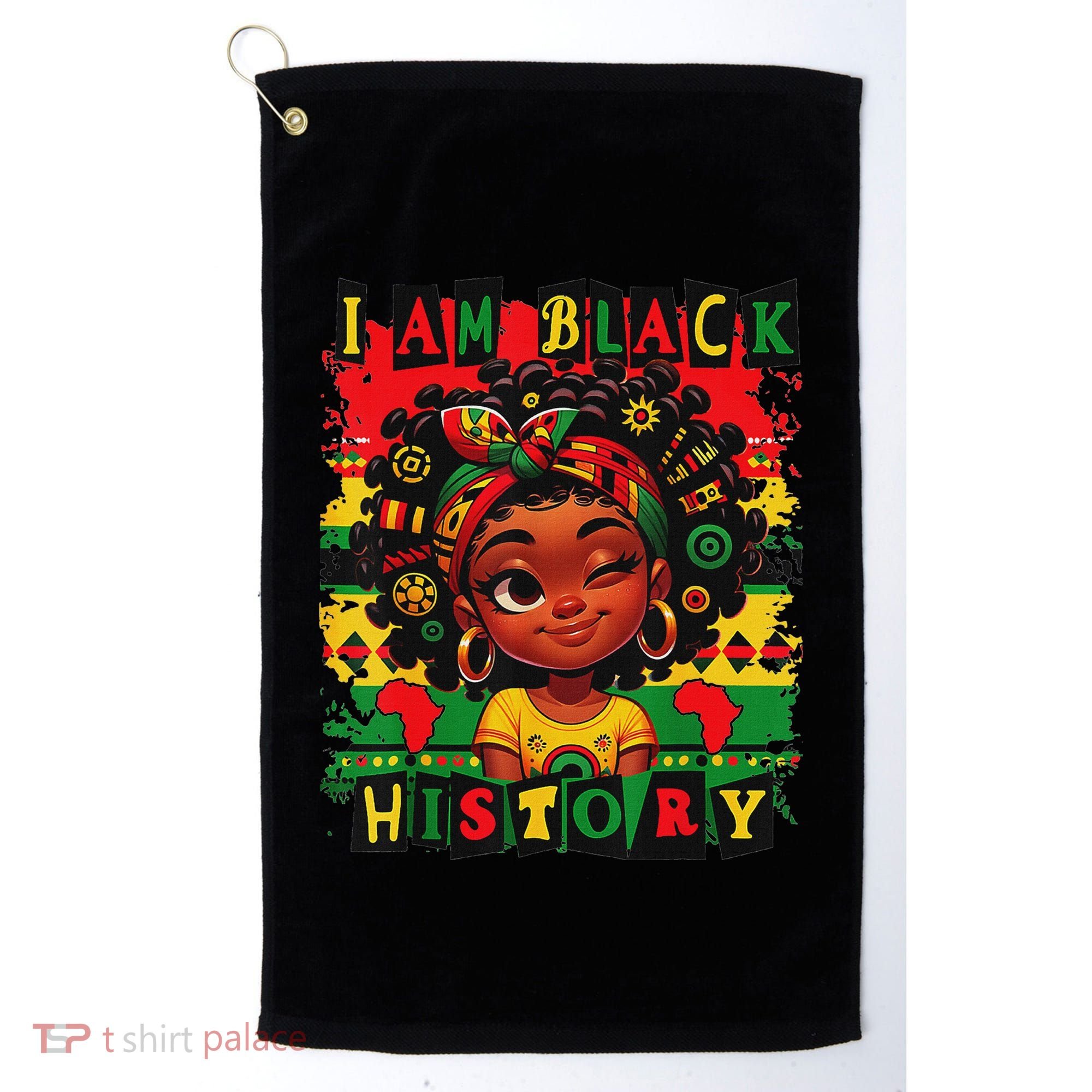I Am Black History Month African American For Golf Towel