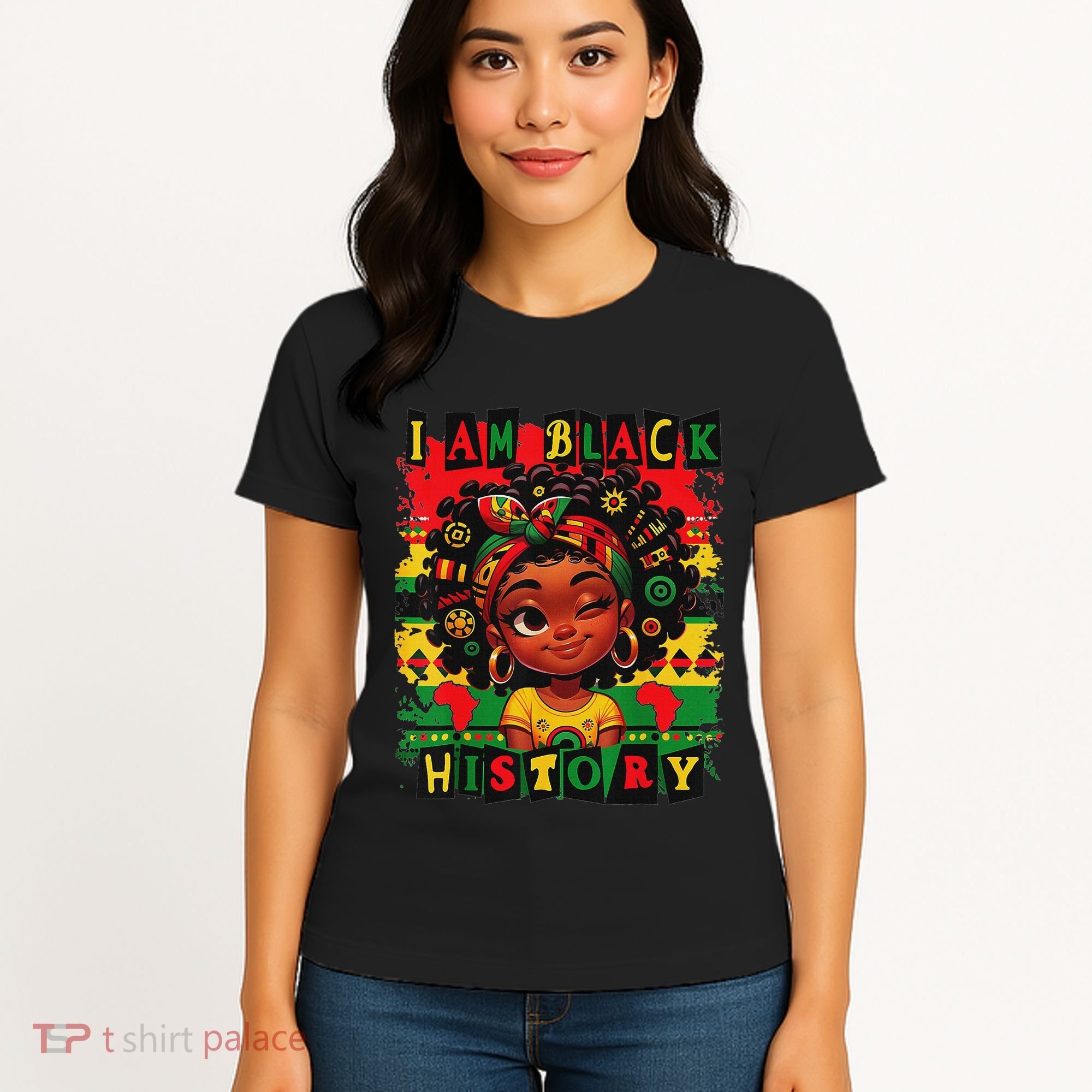 I Am Black History Month African American For Women's T-Shirt