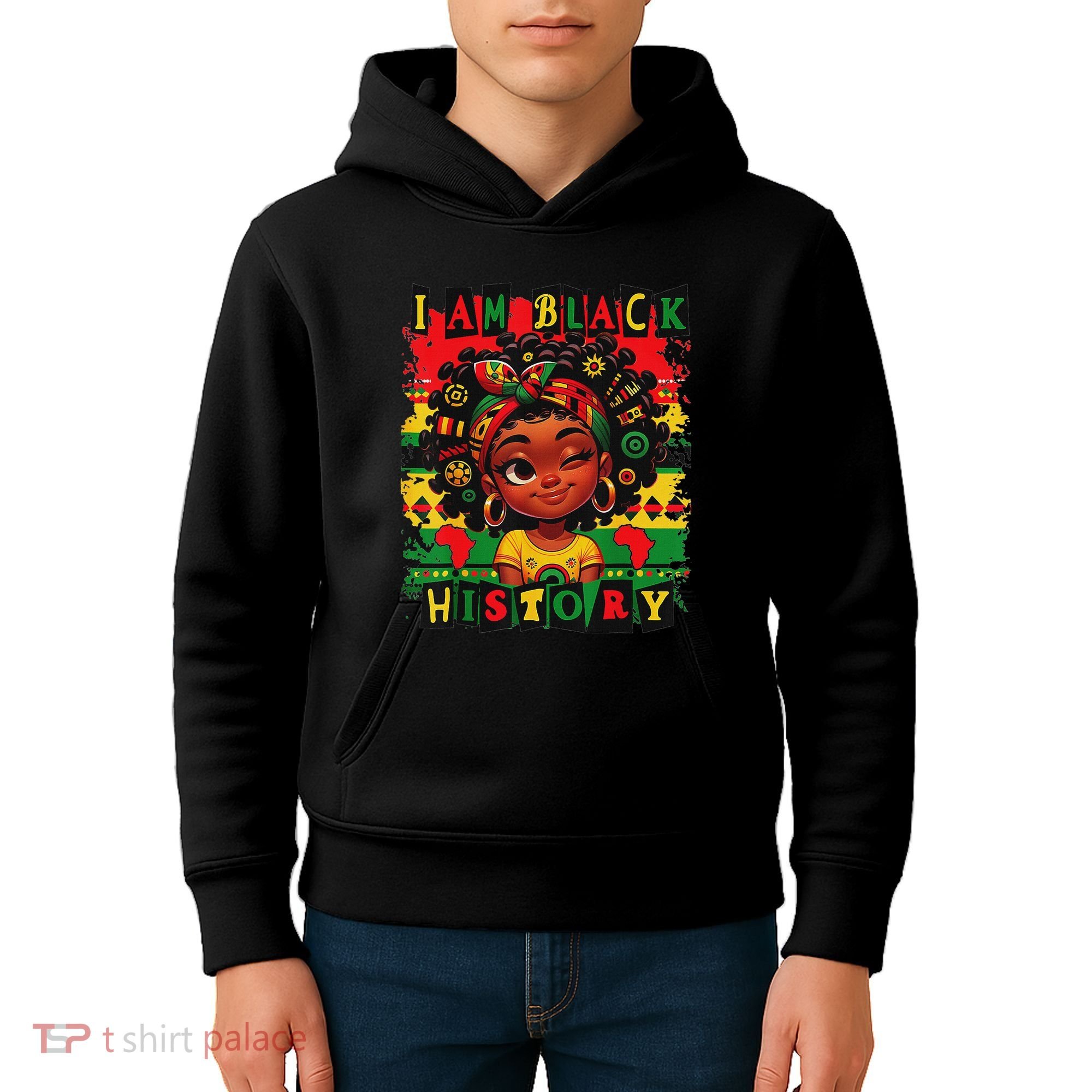 I Am Black History Month African American For Kids Hoodie