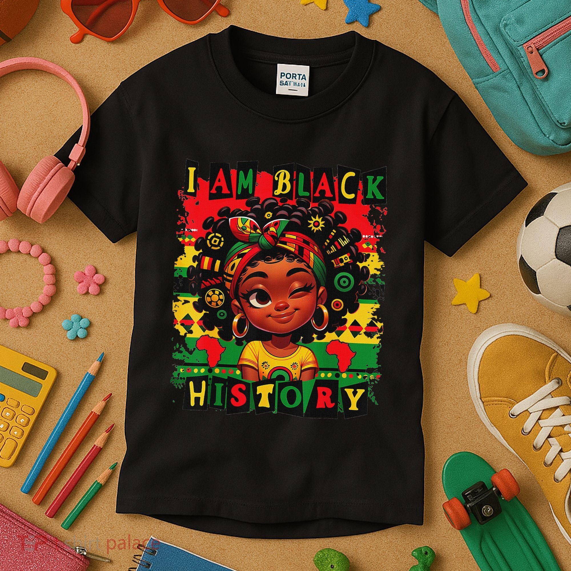 I Am Black History Month African American For Kids T-Shirt