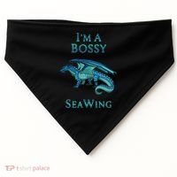 I'm A Bossy Seawing Dragon Lovers, Ocean Dragon USA-Made Doggie Bandana thumb 0