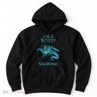 I'm A Bossy Seawing Dragon Lovers, Ocean Dragon Hoodie thumb 0