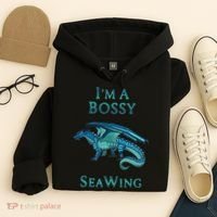 I'm A Bossy Seawing Dragon Lovers, Ocean Dragon Hoodie thumb 4